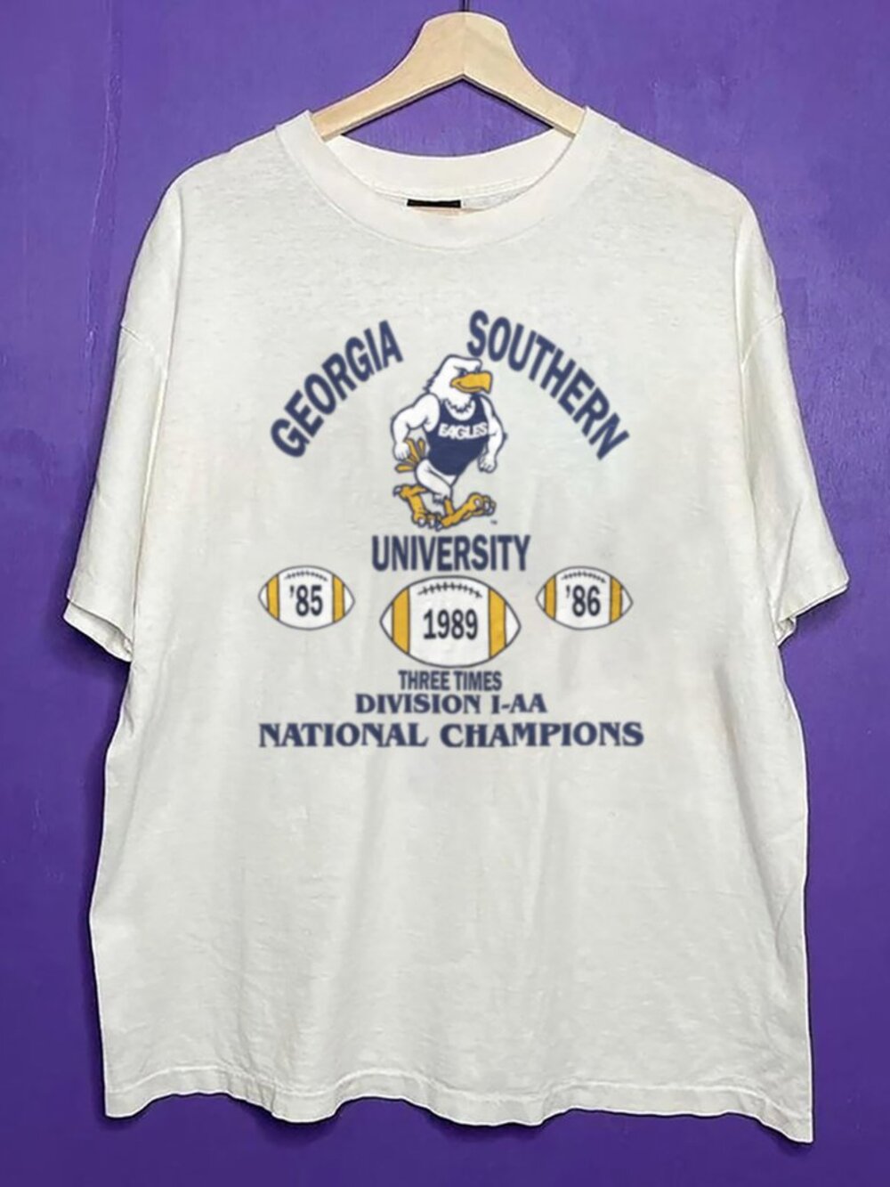 Vintage Georgia Southern Eagles Football Shirt, Georgia Southern University Tee